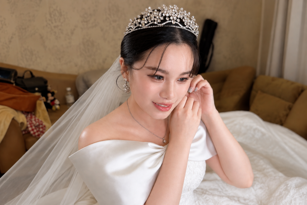 成都愛樂婚禮造型|三套白紗高級千金妝新娘實錄