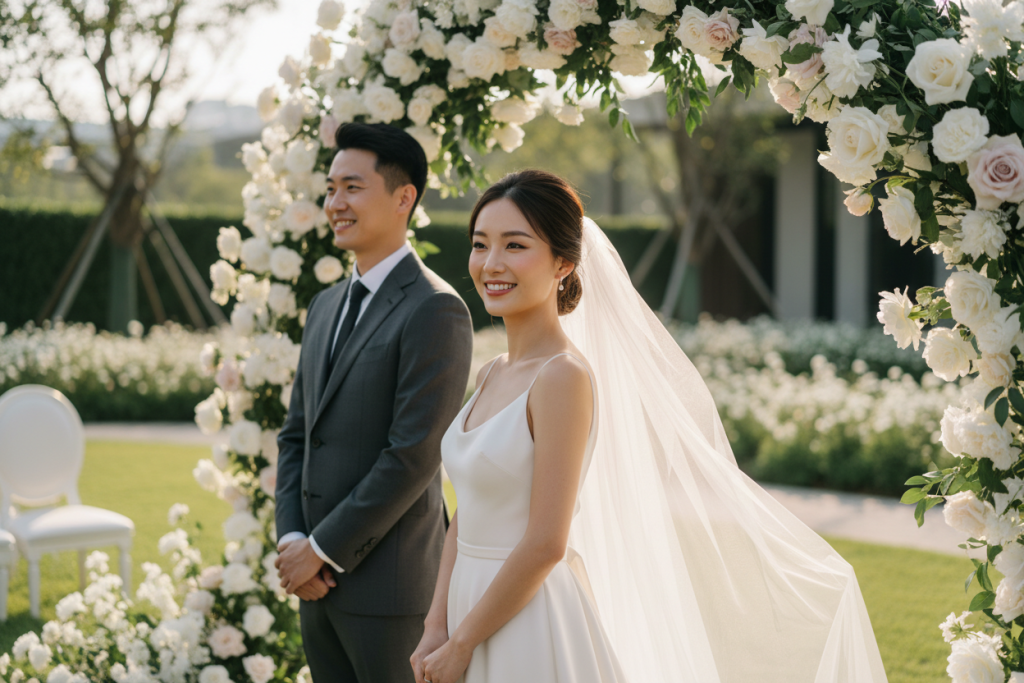 戶外婚禮妝髮怎麼撐?防風、防汗與防曬重點