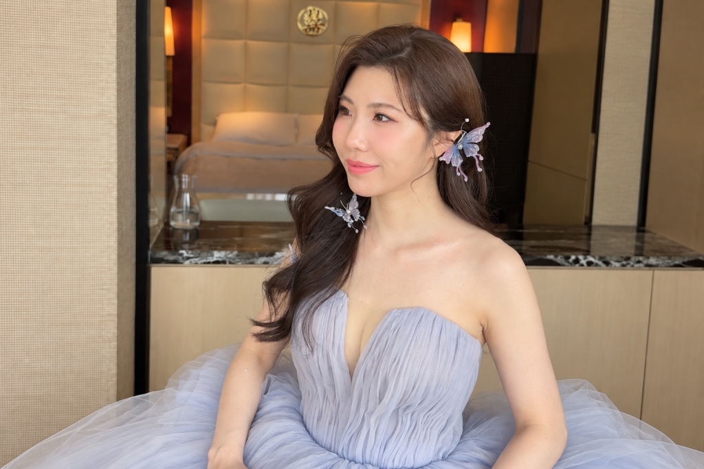台中林酒店法蝶婚紗｜韓系浪漫四套新娘